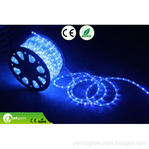 230V 50m 30LEDs/M Round 2 Wire Red Color 12mm LED Rope Lights for Holiday Decoration